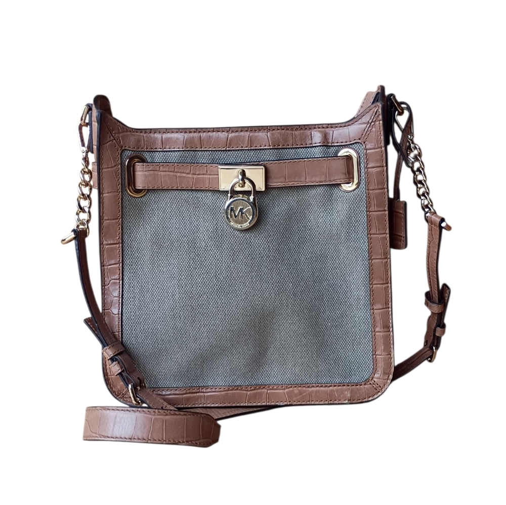 Michael Kors Tan and Gray Shoulder Bag